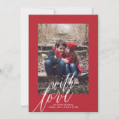 Avec Amour Carte photo de Noël (Devant)