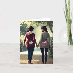 Avec Amour... Carte pour les fêtes