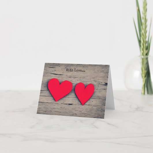 Avec Amour... Carte pour les fêtes (Devant)