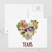 Avec amour de la grande carte postale de l'État du (Devant / Derrière)