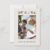 Avec amour et merci 3x Mariage photo Neutral (Devant)