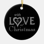 **AVEC AMOUR** ORNEMENT DE NOËL (Devant)
