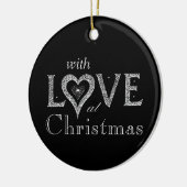 **AVEC AMOUR** ORNEMENT DE NOËL (Gauche)