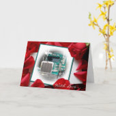 Avec Amour...Stacks Cartes de Voiture Camion (Fleur jaune)