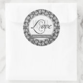 AVEC AMOUR Stickers Black+White (Sac)