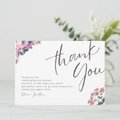 Avec amour… Un sincère merci ! Cartes de mariage (Debout devant)