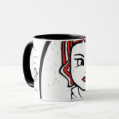 Avec bonheur tasse (Devant gauche)