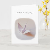 Avec Carte de voeux Sympathie la plus profonde (Fleur jaune)