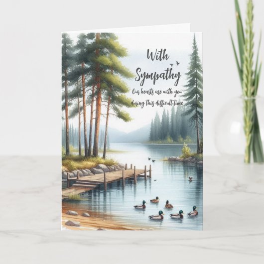 Avec Carte de voeux Sympathique (Devant)