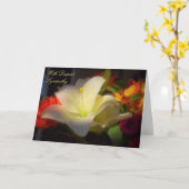 Avec Carte De Voeux Sympathique La Plus Profonde (Fleur jaune)