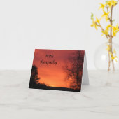 Avec carte majestueuse Sympathy (Fleur jaune)