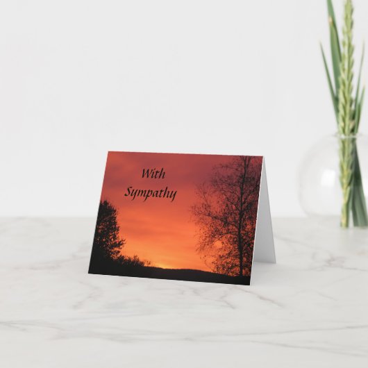 Avec carte majestueuse Sympathy (Devant)