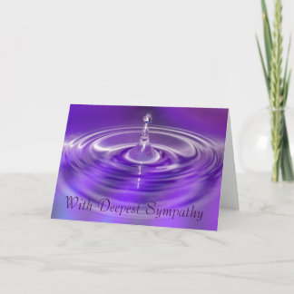 Avec Carte Sympathique La Plus Profonde - Purple W