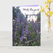 Avec carte Sympathy (Fleur jaune)