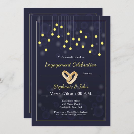 Avec Cette Invitation Bague (Devant / Derrière)