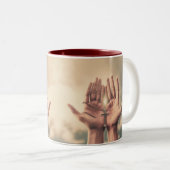 Avec Christ, Mug de café (Devant droit)
