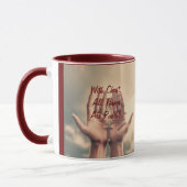Avec Christ, Mug de café (Gauche)