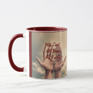 Avec Christ, Mug de café