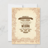 Avec de grandes invitations de mariage (Devant)