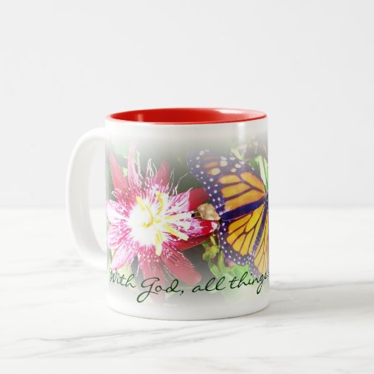 Avec Dieu, tout est possible Mug (Devant gauche)