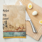 Avec Dieu, Tout Est Possible Serviette Rustique De (Quart Plié)