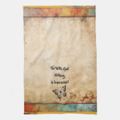 Avec Dieu, Tout Est Possible Serviette Rustique De (Vertical)