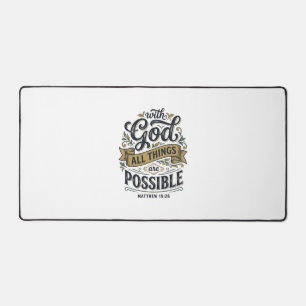 Avec Dieu Toutes Choses Sont Possibles Vintage Chr