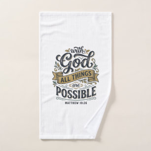 Avec Dieu Toutes Choses Sont Possibles Vintage Chr