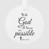 Avec Dieu, Toutes Les Choses Sont Possible Verse B (devant)