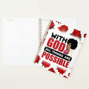 Avec Dieu toutes les choses sont possibles mélanin