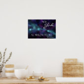 Avec Dieu toutes les choses sont possibles Poster (Cuisine)