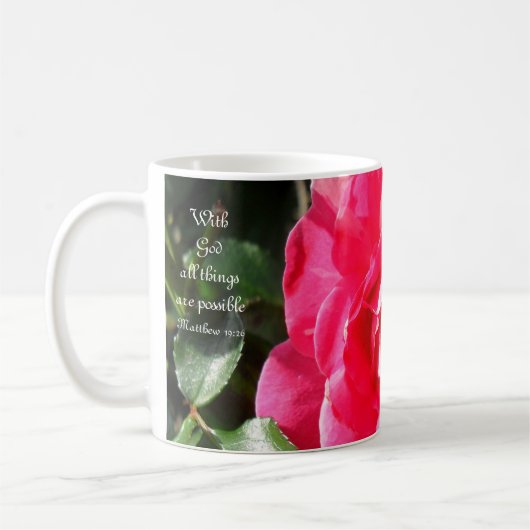 Avec Dieu toutes les choses sont… tasse possible (Gauche)