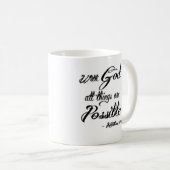 Avec Dieu toutes les choses sont tasse possible (Devant droit)
