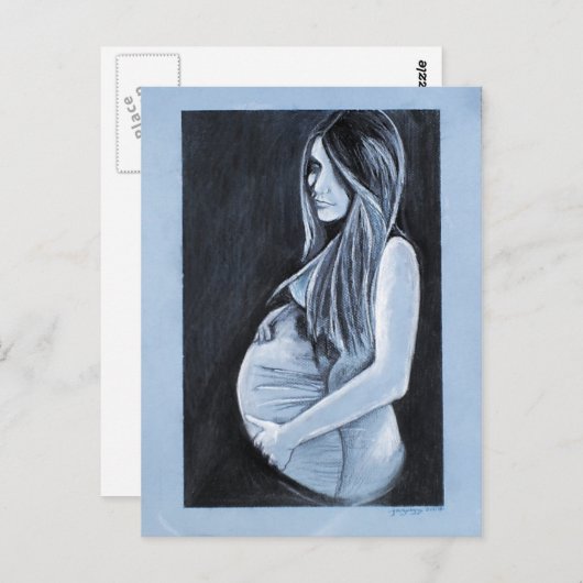 avec enfant - carte postale (Devant / Derrière)