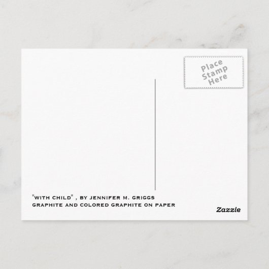 avec enfant - carte postale (Dos)