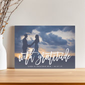 Avec gratitude | Merci photo avec message arrière