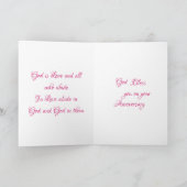 Avec la carte d'anniversaire des bénédictions de D (Intérieur)