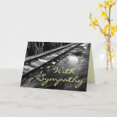 Avec la carte de sympathie (Fleur jaune)