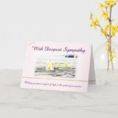 Avec la carte de sympathie la plus profonde (Fleur jaune)