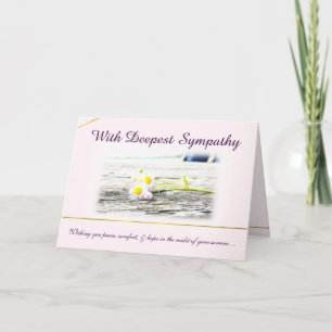 Avec la carte de sympathie la plus profonde