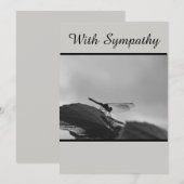 Avec la carte de sympathie montrant la libellule (Devant / Derrière)