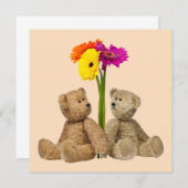 Avec la carte de voeux d'amour (Devant / Derrière)