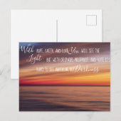 Avec la foi l'espoir et l'amour Inspiration carte  (Devant / Derrière)