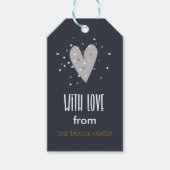 Avec l'amour de - étiquette cadeau de Noël personn (Devant)