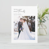 Avec l'amour et Merci Mariage photo (Debout devant)