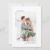 Avec l'amour et Merci Mariage photo (Devant)