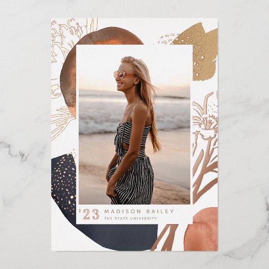 Avec le flux | Faire-part d'obtention d'un diplôme (Recto)