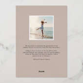 Avec le flux | Faire-part d'obtention d'un diplôme (Verso)