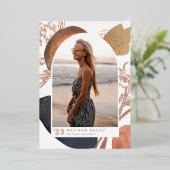 Avec le flux | Faire-part d'obtention d'un diplôme (Debout devant)