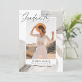 Avec le flux | Faire-part d'obtention d'une licenc (Debout devant)